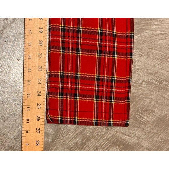 VINTAGE-INSPIRED STEWART TARTAN PLAID PANTS 60'S 70''S WOMEN'S 24HR LAUNDRY 26 N - Picture 8 of 9